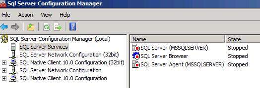 Sql server Configuration manager